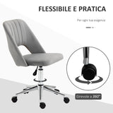 easycomfort easycomfort sedia da ufficio ergonomica e girevole sedia imbottita per scrivania con altezza regolabile grigio 49x54x79 91cm