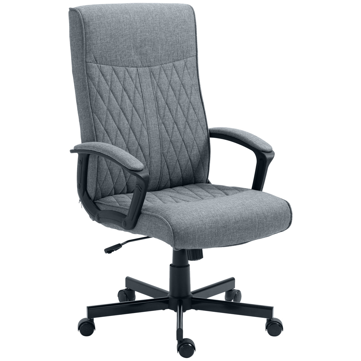 easycomfort easycomfort sedia da ufficio girevole con funzione dondolo e altezza regolabile 65x72x102 112 5cm grigio