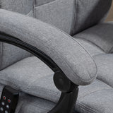 easycomfort easycomfort sedia da ufficio reclinabile e riscaldante con 6 punti massaggio e 5 modalita grigio