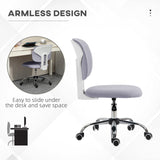 easycomfort easycomfort sedia da ufficio ad altezza regolabile in tessuto effetto lino con schienale ricurvo 48x53x80 90 cm grigio