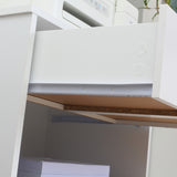 easycomfort easycomfort mobile porta stampante con 4 ruote cassetto e armadietto 60x39x80cm bianco
