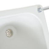 easycomfort easycomfort lavabo portatile da campeggio con 2 ruote serbatoio acqua 17l cisterna di scarico 24l e serbatoio sapone 3.5l