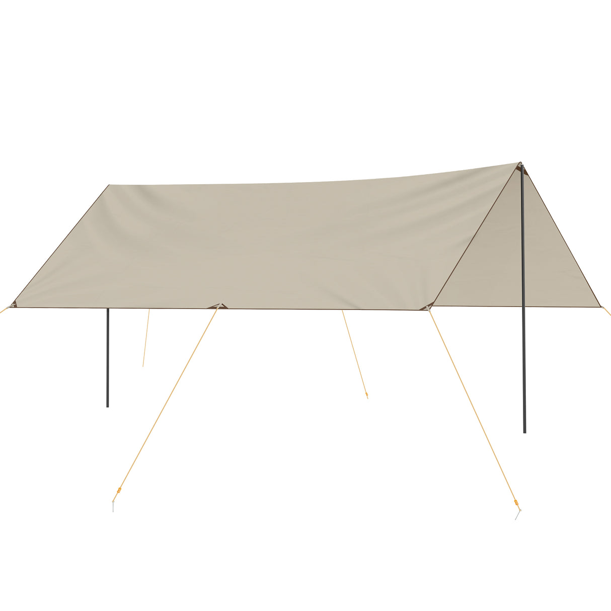 easycomfort telo ombreggiante protettivo in tessuto oxford con borsa funi picchetti e aste incluse 300x500x240 cm