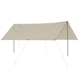 easycomfort telo ombreggiante protettivo in tessuto oxford con borsa funi picchetti e aste incluse 300x500x240 cm
