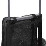 easycomfort easycomfort carrello da spiaggia pieghevole con tasca in rete manico telescopico e cavalletto 82x67x81 cm