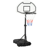 easycomfort canestro basket per bambini ad altezza regolabile 132.5   161.5 cm con base riempibile e ruote multicolore