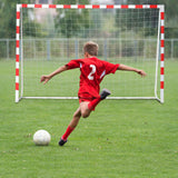 easycomfort easycomfort porta da calcio e calcetto in plastica pe per adulti e bambini 302x83x201cm bianca