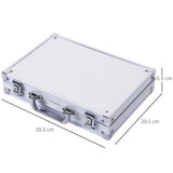 easycomfort valigetta poker professionale in alluminio set con 200 fiches e 2 mazzi per texas hold em e blackjack