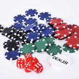 easycomfort valigetta poker professionale in alluminio set con 200 fiches e 2 mazzi per texas hold em e blackjack