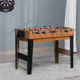 easycomfort tavolo multigioco 4 in 1 con calcio balilla biliardo ping pong e hockey da tavolo 107x61x84.5cm