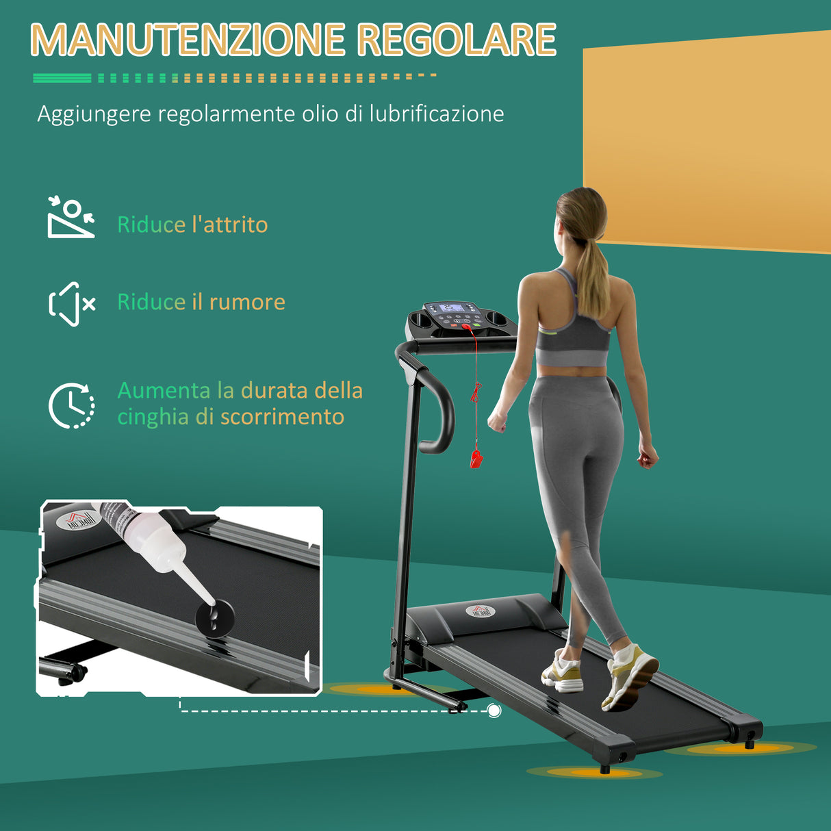 easycomfort easycomfort tapis roulant elettrico pieghevole con display lcd velocita 0 8 10kmh e 3 programmi potenza 500w 123x62x117cm nero