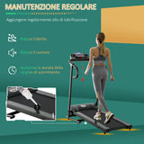 easycomfort easycomfort tapis roulant elettrico pieghevole con display lcd velocita 0 8 10kmh e 3 programmi potenza 500w 123x62x117cm nero