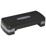 easycomfort easycomfort step fitness per allenamento a casa e palestra in pp con altezza regolabile 10cm e 15cm 68x29cm nero e grigio