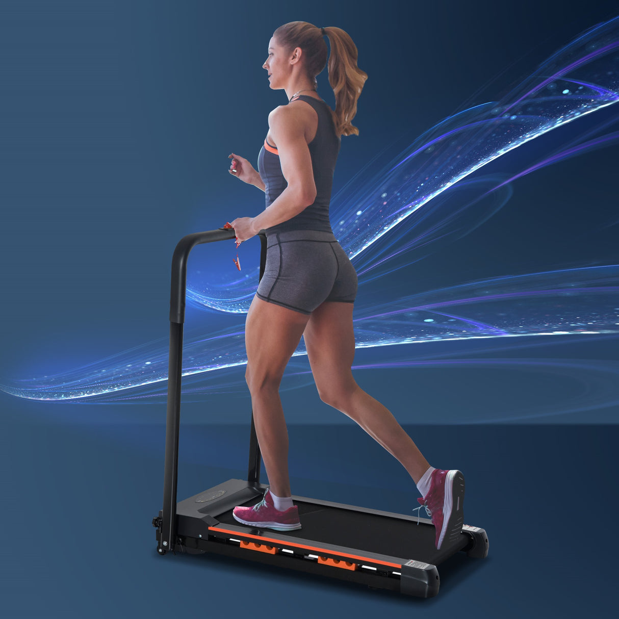 easycomfort easycomfort tapis roulant elettrico pieghevole salvaspazio con telecomando