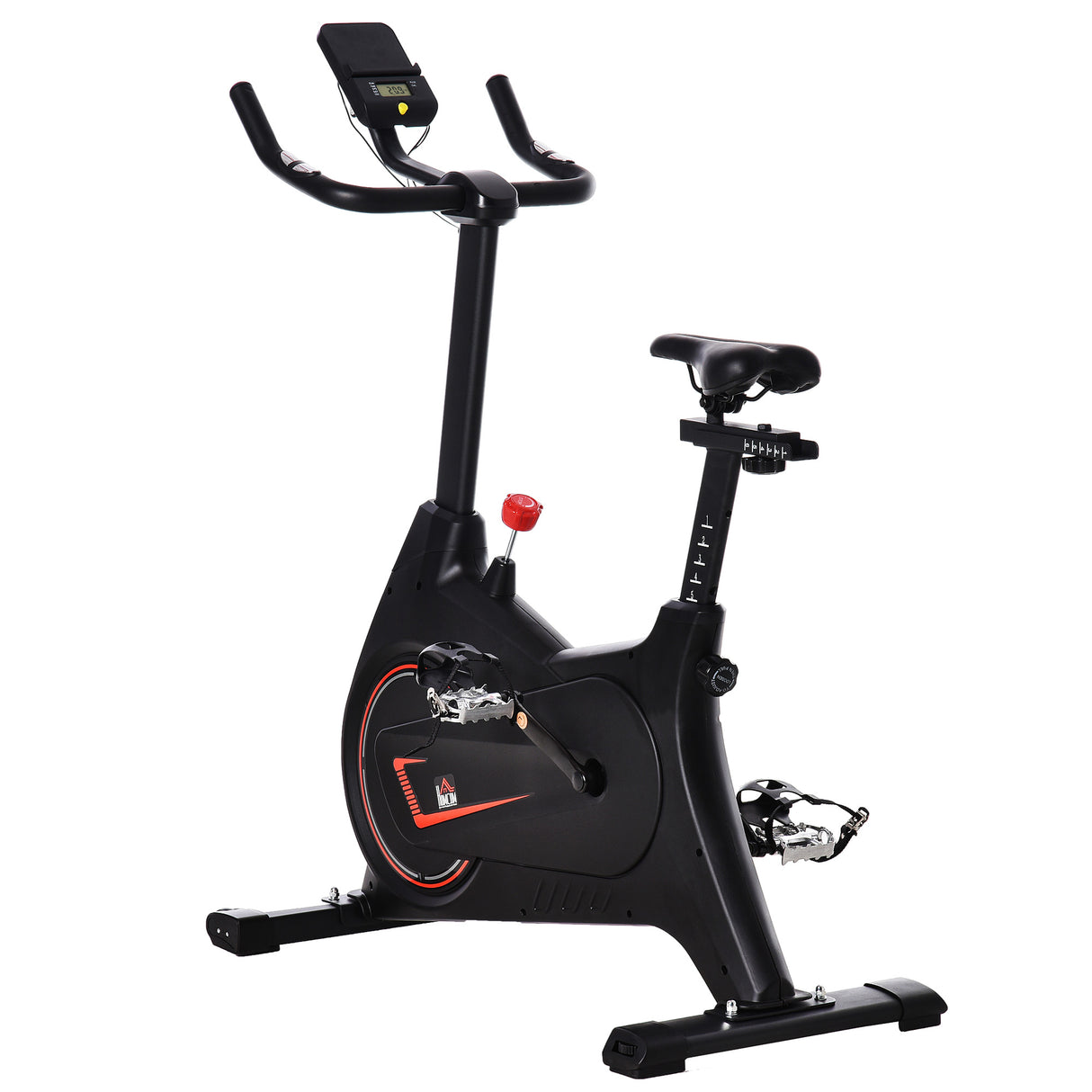 easycomfort easycomfort cyclette magnetica professionale da camera in acciaio e abs con sellino regolabile 100x50x116 126cm nero
