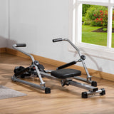 easycomfort vogatore pieghevole 4 livelli di resistenza e display acciaio e abs 129x70x70 cm