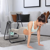 easycomfort easycomfort dip station parallele con passanti e maniglie imbottite in acciaio