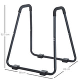 easycomfort easycomfort dip station parallele con passanti e maniglie imbottite in acciaio
