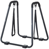 easycomfort easycomfort dip station parallele con passanti e maniglie imbottite in acciaio