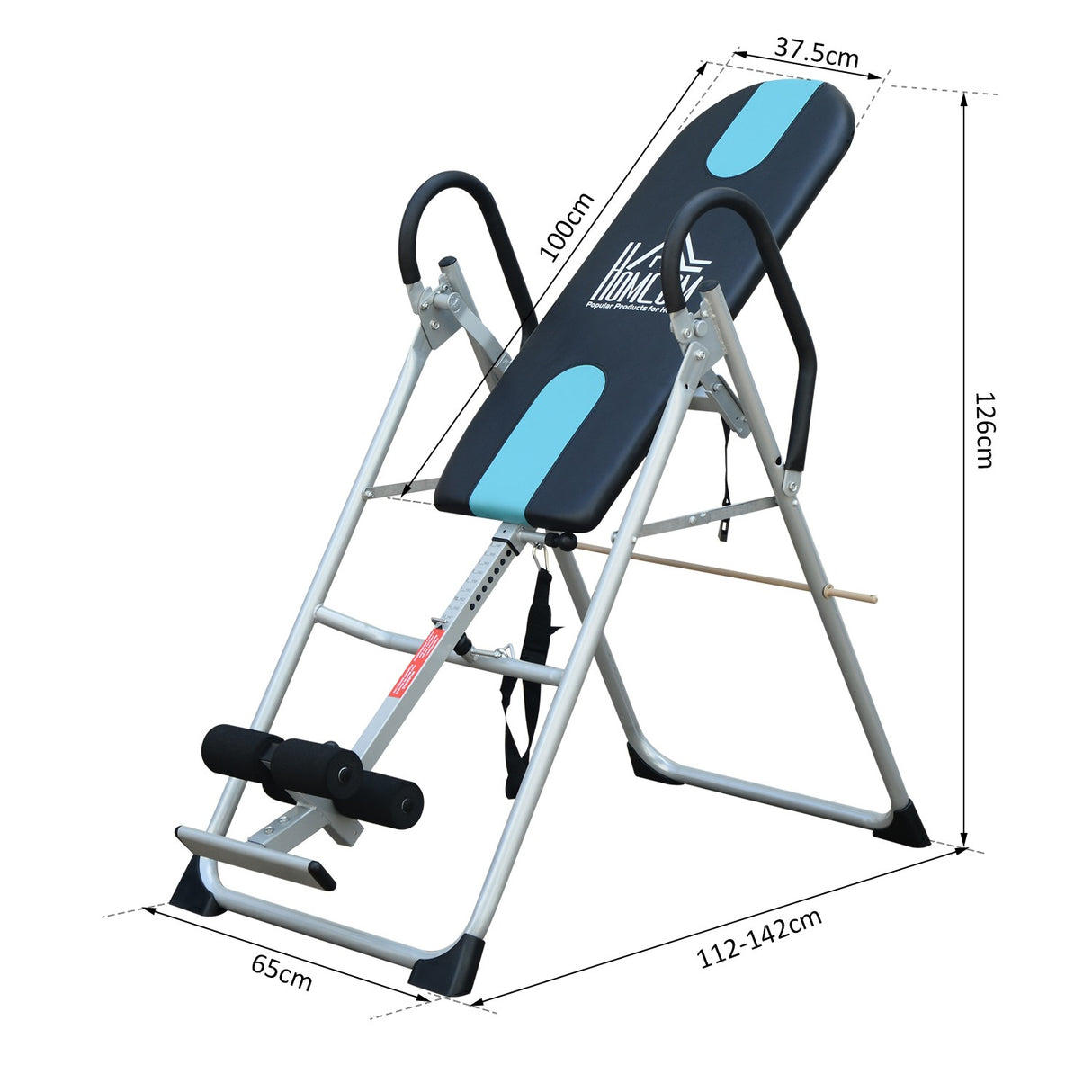 easycomfort easycomfort panca a inversione gravitazionale professionale imbottita 65x112 142x126