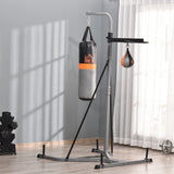 easycomfort easycomfort stazione multiuso regolabile con sacco da boxe 20kg e punching ball per allenamento pugilato