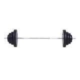 easycomfort easycomfort set bilanciere e dischi 70kg 8 dischi pesi rivestiti in pvc e barra in ferro 170x40 5x40 5cm nero