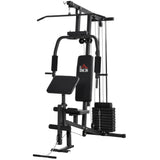 easycomfort easycomfort stazione fitness multifunzione per allenamento a casa e professionale in acciaio 148x108x207 cm nero