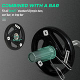easycomfort set di 2 dischi pesi in acciaio con rivestimento in gomma per bilanciere