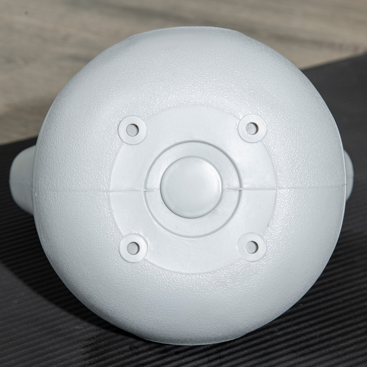 easycomfort easycomfort kettlebell 8kg in pu e sabbia con base piatta e impugnatura per stacchi squat e sollevamenti 20x14x24 cm arancione