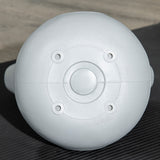 easycomfort easycomfort kettlebell 8kg in pu e sabbia con base piatta e impugnatura per stacchi squat e sollevamenti 20x14x24 cm arancione