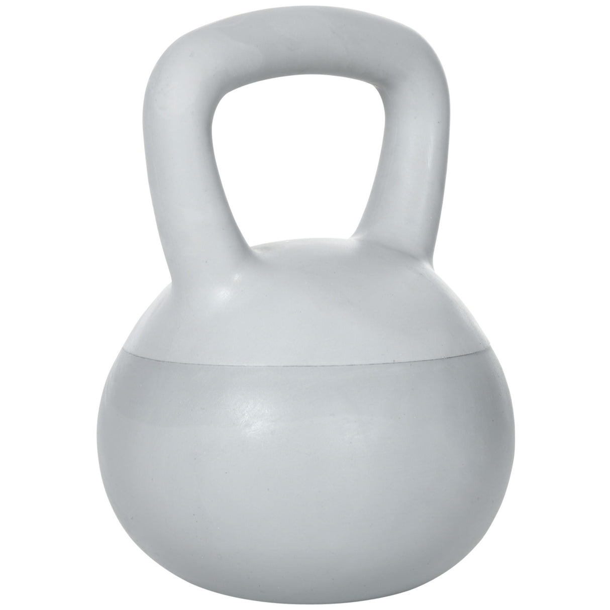 easycomfort kettlebell 8kg in pvc e sabbia metallica per allenamento spalle e bicipiti 22x22x29 cm grigio