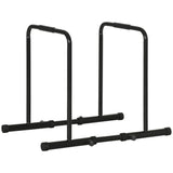 easycomfort barra per dip in acciaio ad altezza regolabile con 6 lunghezze regolabili 90 102x65x80 90 cm nera