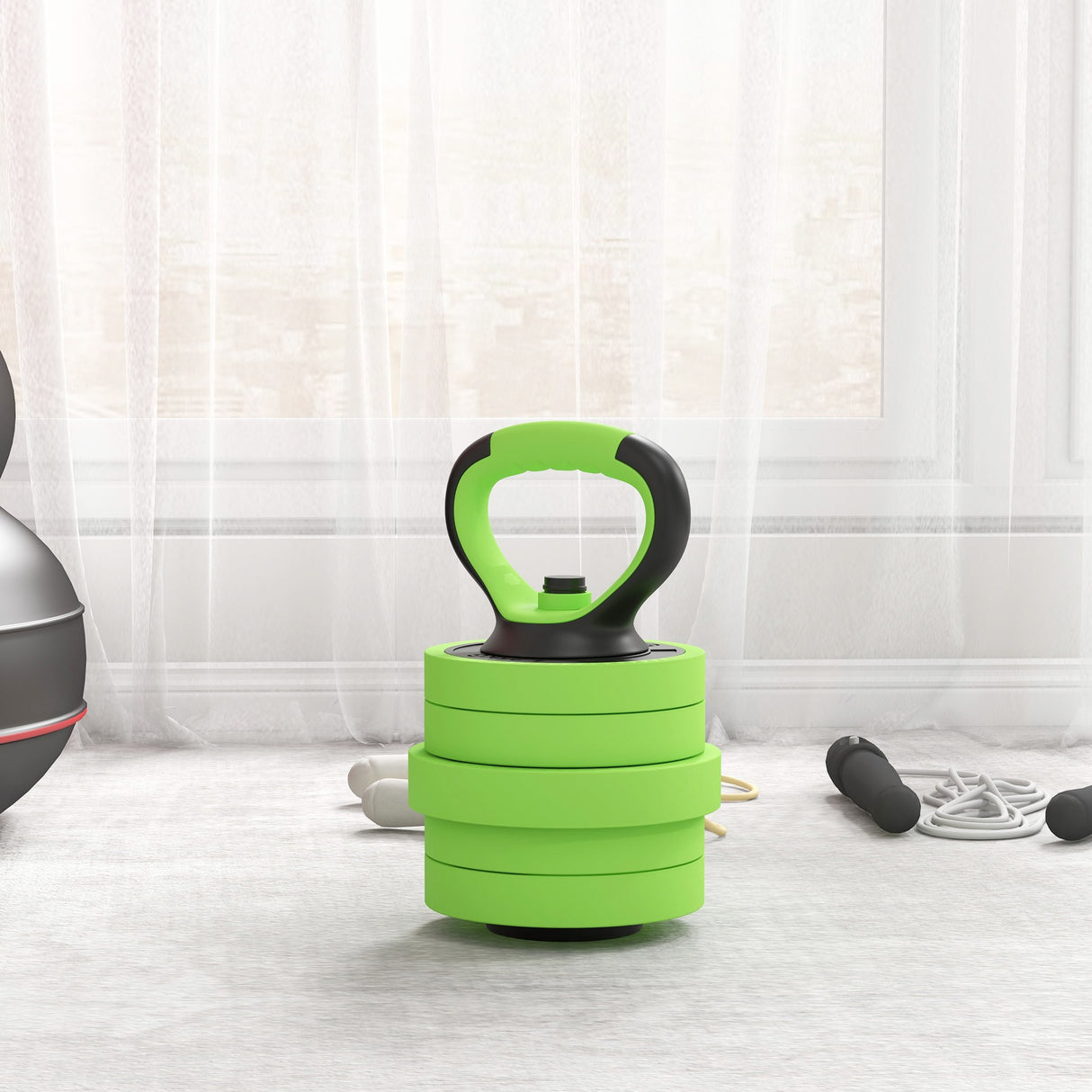easycomfort pesi da palestra set 4 in 1 da 40kg totali utilizzabile come kettlebell manubri e bilancieri
