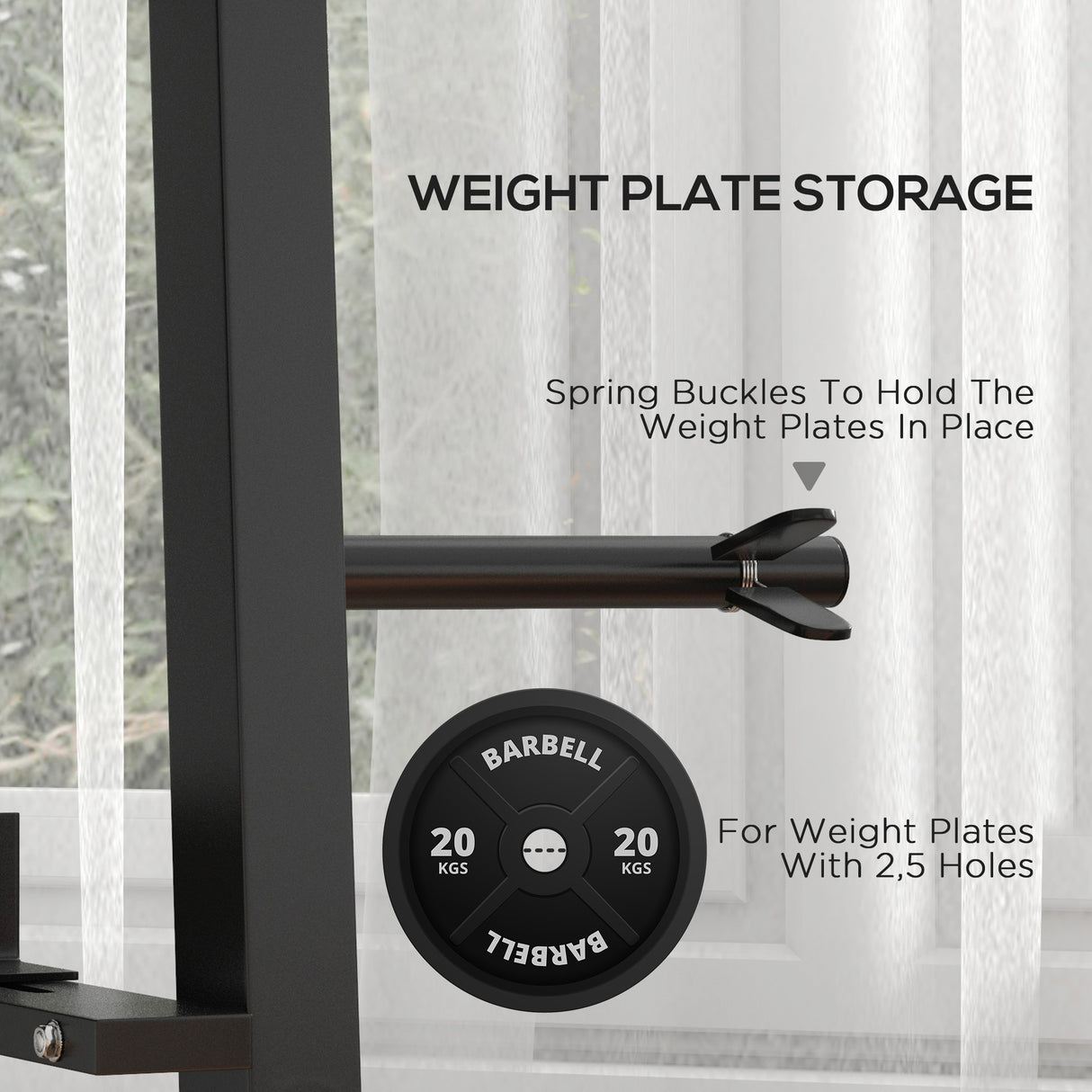 easycomfort rastrelliera per manubri in acciaio con 4 aste regolabili per pesi e kettlebell 131x75x80 cm nero