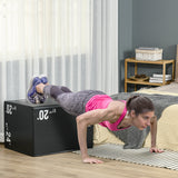 easycomfort plyo box 3 in1 a 3 altezze jumping box pliometrico capacita 120kg 75x51x61cm nero