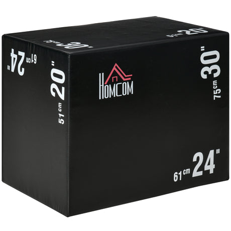 easycomfort plyo box 3 in1 a 3 altezze jumping box pliometrico capacita 120kg 75x51x61cm nero