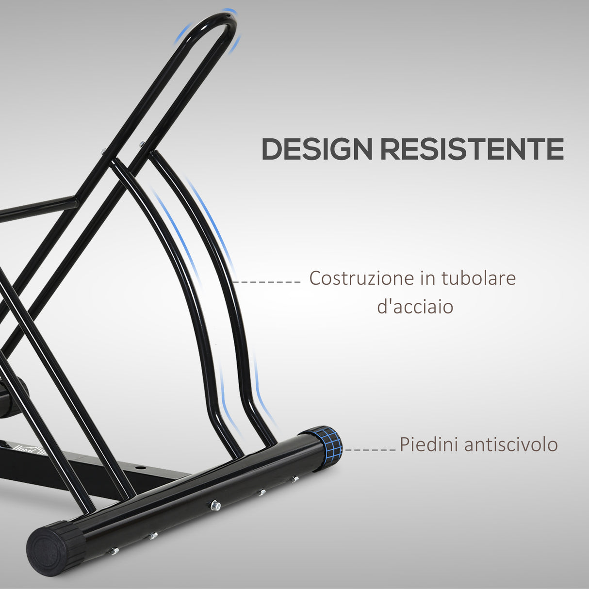 easycomfort easycomfort portabiciclette parcheggio bici per interno ed esterno 60 x 54 x 57 cm
