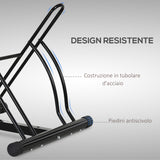 easycomfort easycomfort portabiciclette parcheggio bici per interno ed esterno 60 x 54 x 57 cm