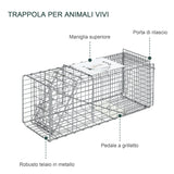easycomfort easycomfort trappola per ratti topi e nutrie pieghevole in acciaio