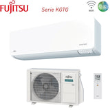 climatizzatore condizionatore fujitsu inverter serie kg 12000 btu asyg12kgtf codice 3ngf87220 r 32 wi fi integrato classe a___ a___