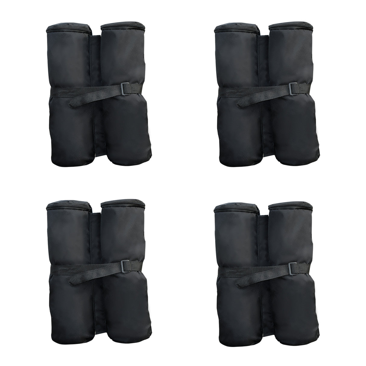 easycomfort piedistallo zavorra per ancoraggio gazebo 4 pezzi nero