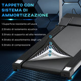easycomfort easycomfort tapis roulant elettrico e pieghevole con schermo lcd motore 500w velocita 10km h