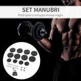 easycomfort easycomfort set manubri palestra 50kg 8x5kg 4x1 5kg pesi palestra con 12 dischi da 1 5kg 5kg 25mm per allenamento a casa