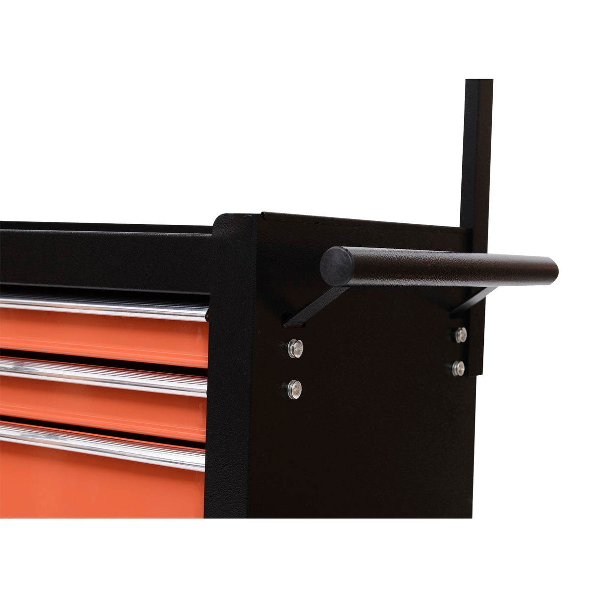 easycomfort easycomfort carrello porta utensili attrezzi con cassettiera nero e arancione 61.5x33x76cm