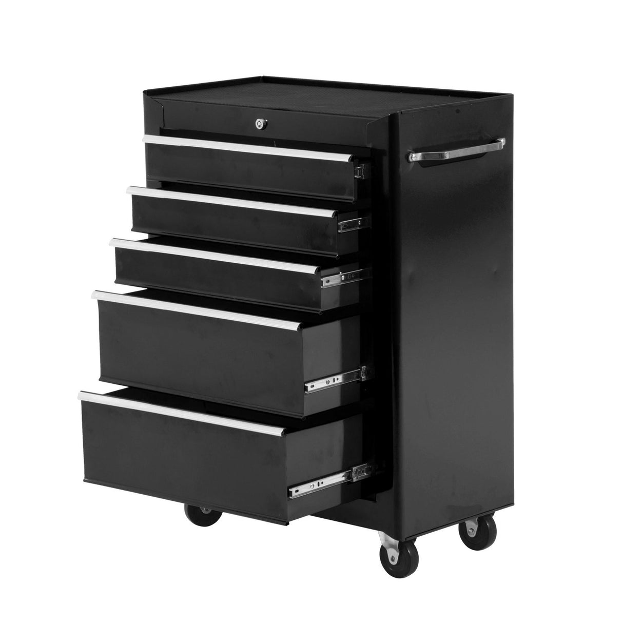 easycomfort carrello cassettiera porta utensili per officina nero 61.5x33x85cm