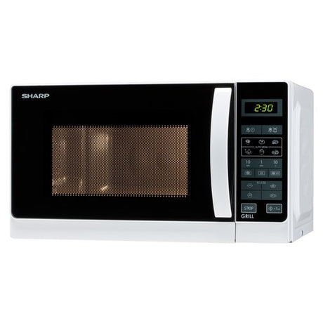 sharp forno a microonde sharp r 642ww 20 litri 800 w a257xl439xp358 grill bianco ean 4974019744407