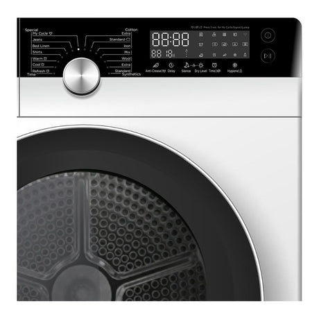 midea asciugatrice a pompa di calore midea mdk9a3 knight 9 kg classe a2021 motore inverter a845xl64xp595 bianco e nero ean 8052705161441