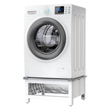 meliconi kit di sovrapposizione per lavatrice e asciugatrice base space meliconi base rialzata in tecnopolimero a31xl62xp555cm bianco e grigio ean 8006023295760