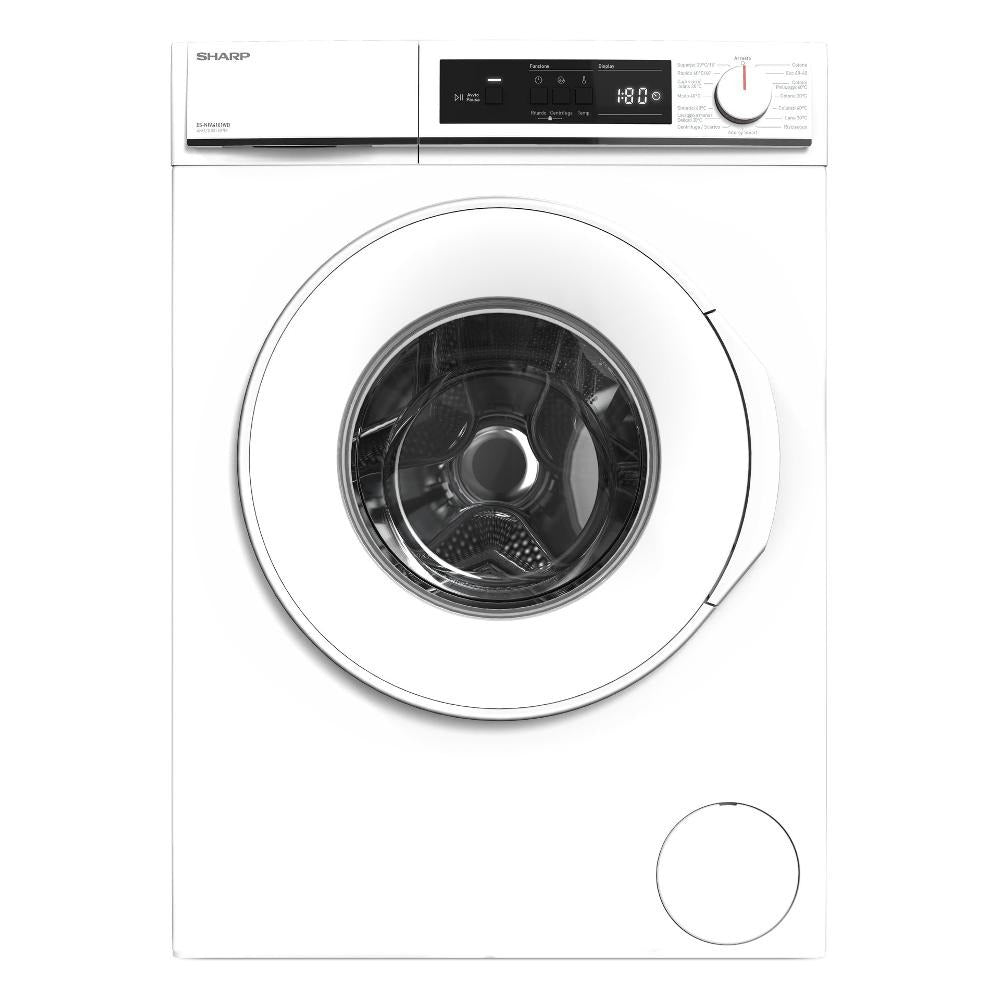 sharp lavatrice a carica frontale sharp es nfa4101wd 4 kg classe d 1000 giri a845xl597xp362 bianco ean 4550556121422