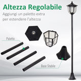 easycomfort easycomfort lampione da esterni con 6 luci led accensione automatica impermeabile